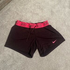 Women’s Nike Dri Fit Burgundy Pink Shorts size XS